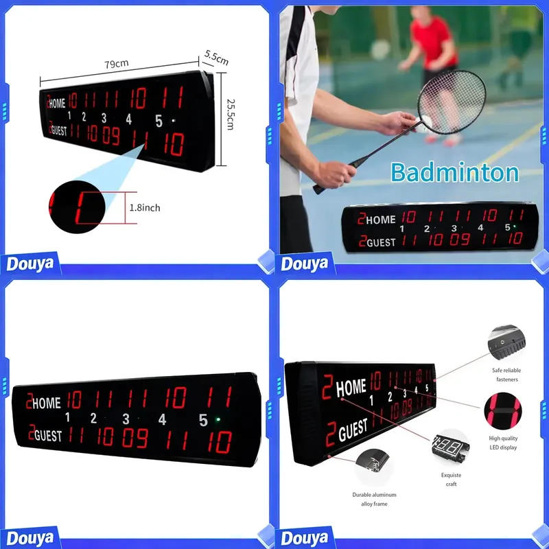 Table Tennis Scoring - لوحة نتائج رقمية إلكترونية LED من