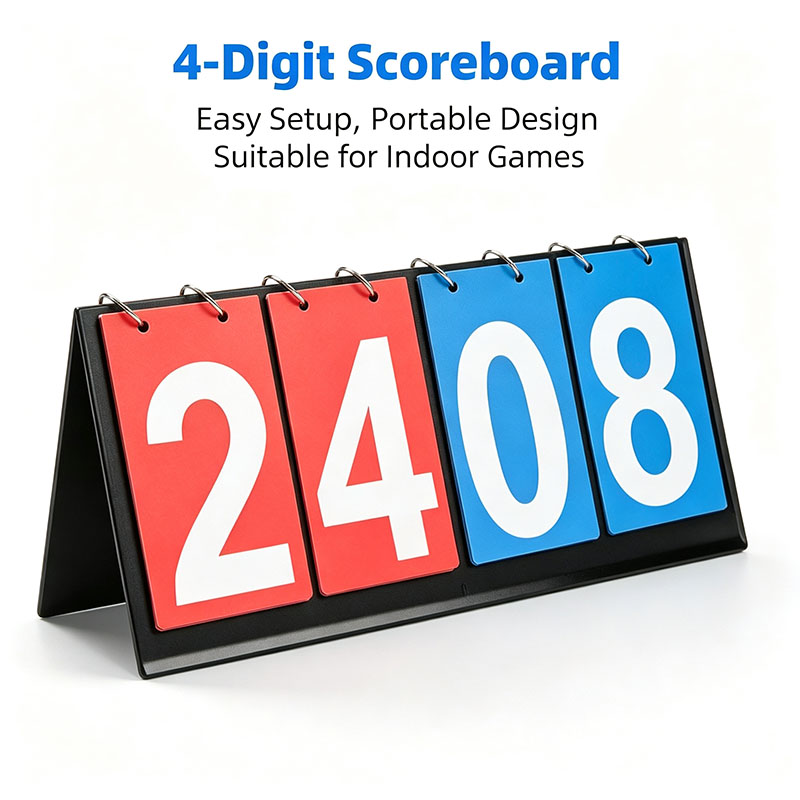 Table Tennis Scoring - لوحة نتائج قابلة للطي بأربعة أرقام،