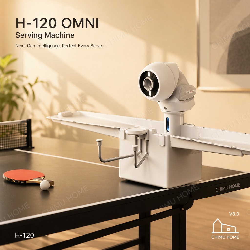 Table Tennis Machine - 【CHIMU HOME】جهاز OMNI الذكي لتقديم كرات