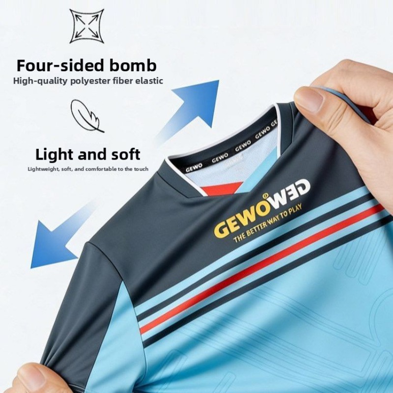 تي شيرت رياضي جديد بأكمام قصير - مراجعة Table Tennis Shirt وسعره