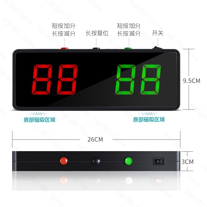 لوحة نتائج رقمية للسنوكر، عداد - مراجعة Table Tennis Scoring وسعره