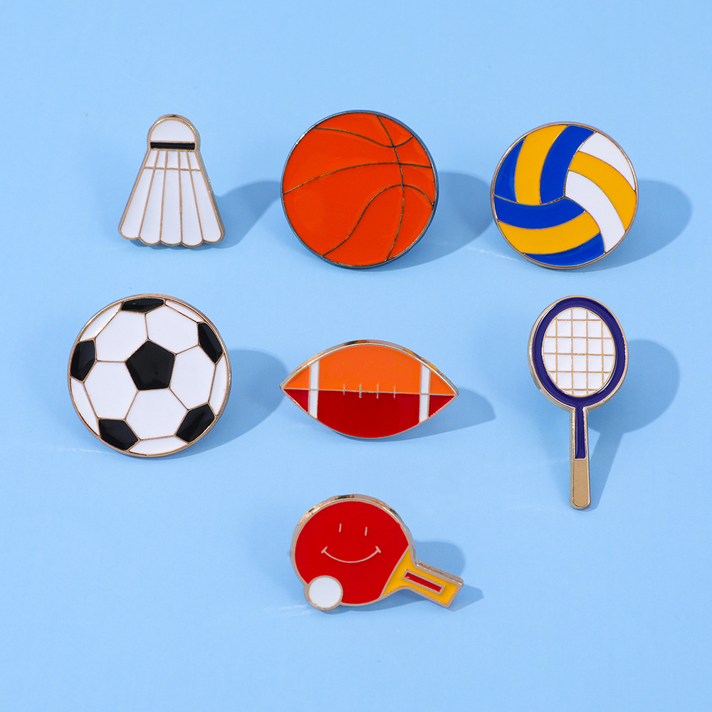 مجموعة واحدة من شارات معدنية ع - مراجعة Table Tennis Cartoon وسعره