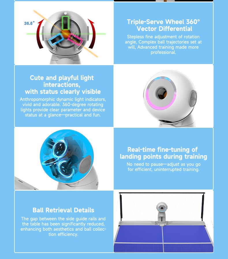 نسخة محسنة من روبوت تنس الطاول - مراجعة Table Tennis Machine وسعره