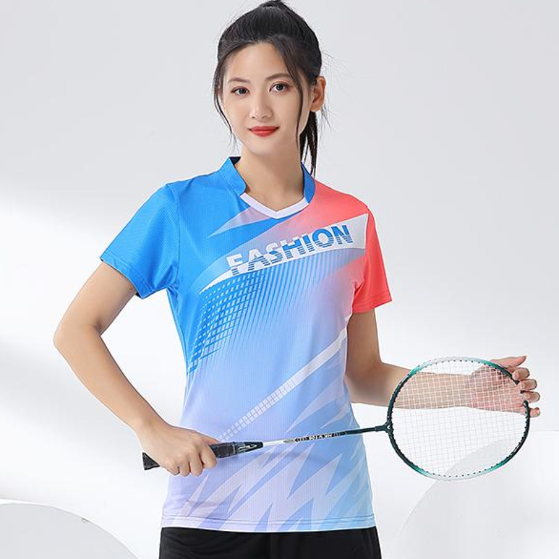 قميص نسائي مطبوع تنس الريشة ،  - مراجعة Table Tennis Shirt وسعره