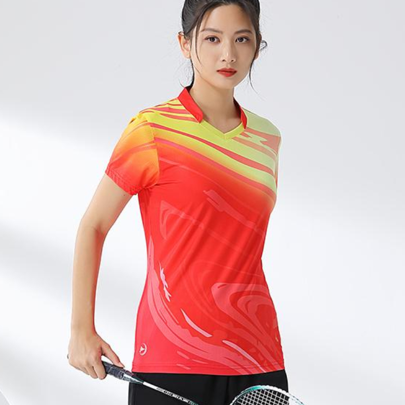 قميص نسائي مطبوع تنس الريشة ،  - مراجعة Table Tennis Shirt وسعره